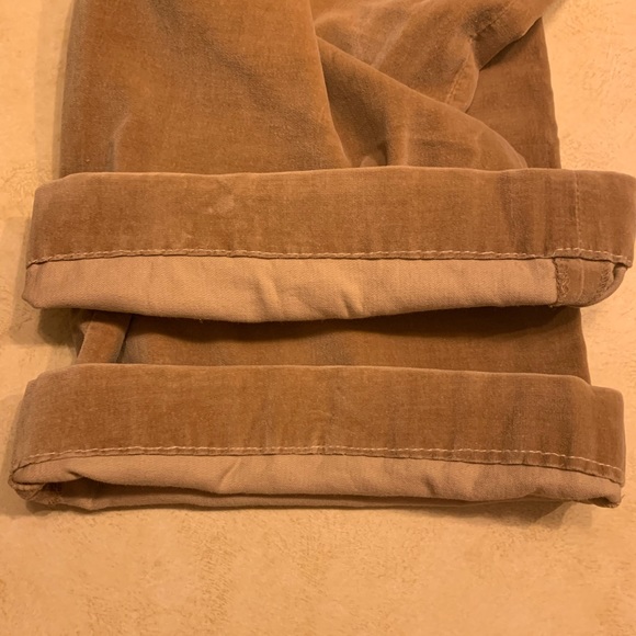 Vintage Camel Tan Velveteen High Waisted Pants by Ms. Dibs - Picture 9 of 12